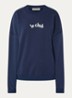 Paro sweater met borduring - Donkerblauw