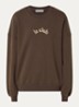 Paro sweater met borduring - Bruin