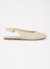 Saisw slingback van leer - Creme