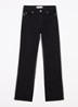 Sofiasy straight leg jeans met steekzakken - Zwart