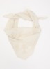 Tea sjaal met broderie 110 x 30 cm  - Creme