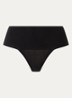 Undie-tectable high waisted corrigerende string - Zwart