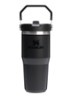 De IceFlow™ Flip Straw 2.0 waterfles 0,41 liter - Zwart