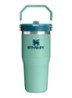 De IceFlow™ Flip Straw 2.0 waterfles 0,41 liter - Lichtgroen