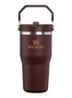 De IceFlow™ Flip Straw 2.0 waterfles 0,59 liter - Donkerbruin
