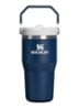 De IceFlow™ Flip Straw 2.0 waterfles 0,59 liter - Donkerblauw