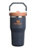 De IceFlow™ Flip Straw 2.0 waterfles 0,6 liter - Blauw