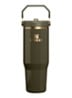 De IceFlow™ Flip Straw 2.0 waterfles 0,89 liter - Mosgroen