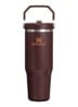 De IceFlow™ Flip Straw 2.0 waterfles 0,89 liter - Donkerbruin