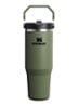 De IceFlow™ Flip Straw 2.0 waterfles 0,89 liter - Donkergroen