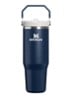 De IceFlow™ Flip Straw 2.0 waterfles 0,89 liter - Donkerblauw