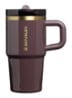 De Quencher ProTour Flip Straw thermosfles 0,59 liter - Aubergine