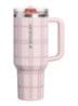 De Quencher ProTour Flip Straw thermosfles 1,18 liter - Lichtroze