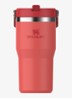 The IceFlow™ Flip Straw waterfles 60 cl  - Hot Coral / Koraalrood