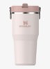 The IceFlow™ Flip Straw waterfles 60 cl - Rose Quartz / Roze