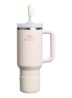 The Quencher® bekerhoes en rietjes dop 3-delig - Gebroken wit