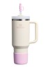 The Quencher® bekerhoes en rietjes dop 3-delig - Roze