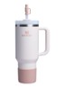 The Quencher® bekerhoes en rietjes dop 3-delig - Zalmroze