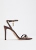 Jypsey sandalette met strass - Donkerbruin