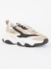 Possession-E sneaker met mesh detail  - Beige