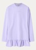 Brisa longsleeve met logo en volant - Paars