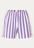 Joana straight fit korte broek met streepprint - Paars