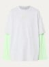 Stan longsleeve met logo - Neongroen