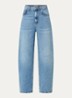 Teresa high waist loose fit jeans met steekzakken - Donkerblauw