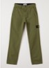 00002 slim fit chino met broekzakken - Legergroen