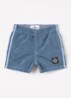 00002 zwemshorts met logo - Staalblauw