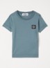00003 T-shirt met logo - Staalblauw