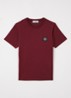 00003 T-shirt met logo - Bordeauxrood
