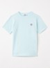 00005 T-shirt met logo - Lichtblauw