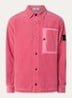 Regular fit overshirt van corduroy met borstzak - Roze