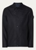 S0F24 overshirt in wolblend - Donkerblauw