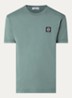 S0013 T-shirt met logo - Zeegroen