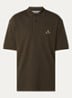 S0039 regular fit polo met logoborduring - Mosgroen
