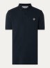 S0017 slim fit polo van piqué katoen met logo - Roze