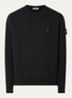 S0A20 sweater met logo en borstzak - Zwart