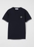 80538 T-shirt met logo - Donkerblauw