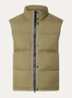 S0483 gewatteerde bodywarmer met donsvulling - Mosgroen