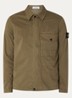 S0004 overshirt met borstzak en logo - Bronsgroen