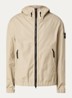 S0011 Supima windjack met ritszakken en logo - Beige