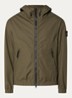 S0011 Supima windjack met ritszakken en logo - Legergroen