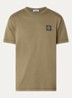 S0013 T-shirt met logo - Legergroen