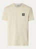 S0013 T-shirt met logo - Zand