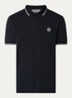 S0018 regular fit polo met logoborduring - Donkerblauw
