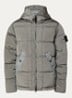S0019 puffer jack met capuchon en donsvulling - Grijs