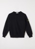 S0040 sweater met logo - Zwart