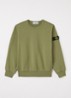 S0040 sweater met logo - Mosgroen